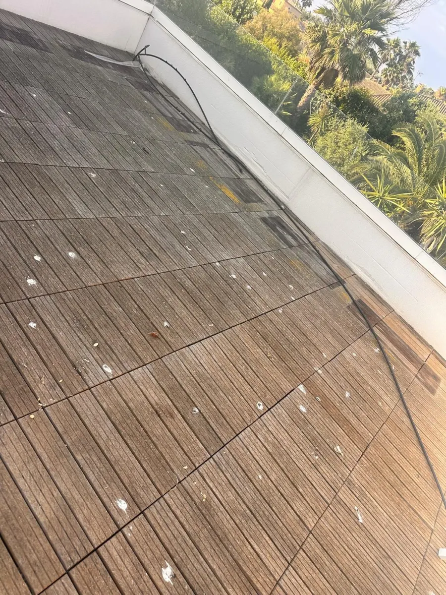 Nettoyage de dallage de terrasse à Marseillan