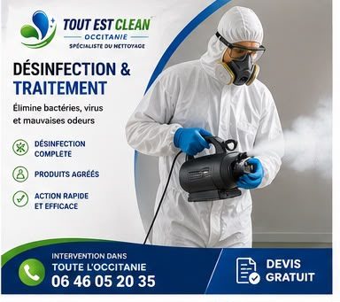 Désinfection et traitement de locaux et logements dans l'Hérault