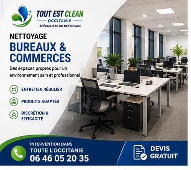 Nettoyage de bureaux et de commerces dans l